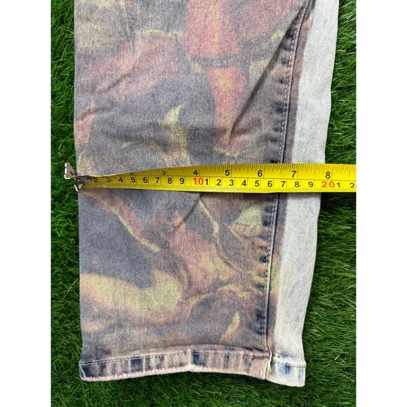 Bleecker & Mercer Mens Jeans 40x34 Slim Fit Angel Print Distressed Denim Pants - Picture 9 of 10